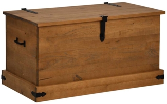 vidaXL Truhe HALDEN 91x48x47 cm Massivholz Kiefer 4018401