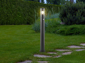 LED Wegeleuchte mit Bewegungsmelder in Anthrazit, Höhe 100cm