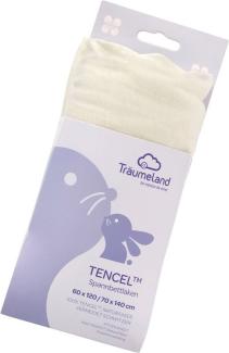 Träumeland TT04161 Spannbetttuch TENCEL mint, 40 x 90 cm, mehrfarbig