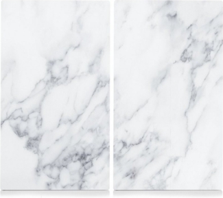 Neuetischkultur Schneide- und Abdeckplatte Herdabdeckplatten Set Schneideplatten, Glas, (Set, 2 tlg, 2 teilige Herdabdeckung), Glasschneidebrett