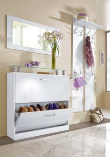 borchardt Möbel Garderoben-Set Finn, (Set, 3-St), mit Glasablage