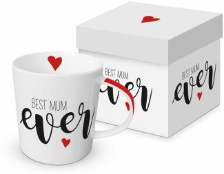 PPD Trend Mug Best Mum ever, in Geschenkbox, Tasse, Teetasse, Kaffee Becher, 350 ml, 603935