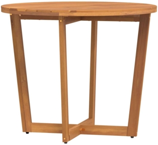 vidaXL Garten-Esstisch Rund Ø90x75 cm Massivholz Akazie 4108134
