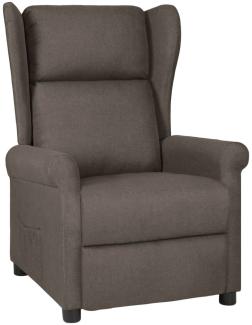 vidaXL Relaxsessel Braun Stoff 340953