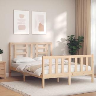 vidaXL Massivholzbett ohne Matratze 140x190 cm Kiefernholz 3192861