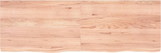 vidaXL Tischplatte Hellbraun 180x60x(2-6)cm Massivholz Eiche Behandelt 3156394