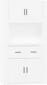 vidaXL Highboard, Weiß Holzwerkstoff