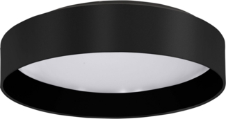 my home LED Deckenleuchte Juria, CCT - über Fernbedienung, LED fest integriert, Neutralweiß, Warmweiß, Deckenlampe Ø38 x H9 cm mit Textil-/Stoffschirm, CCT, Fernbedienung