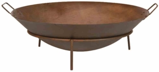 SIENA GARDEN 'Rusty' Feuerschale, mit Griffen, Eisen rostbraun, Ø 70x25 cm