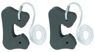 ABUS Kindersicherung Türstopper Fenster Stopper Fingerschutz Klemmschutz [2er], Türhalter