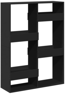 vidaXL Bücherregal Schwarz 100x33x135 cm Holzwerkstoff 3309385