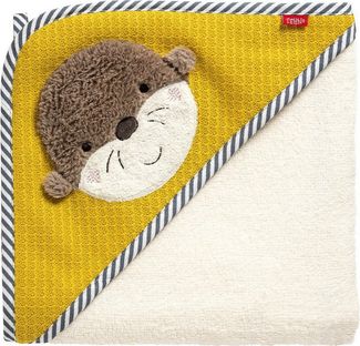 Fehn Otter Theo Kapuzenbadetuch Otter 80 x 80 cm