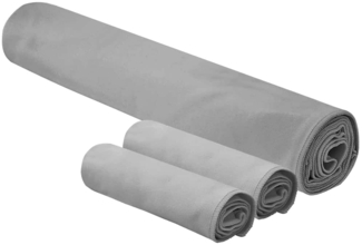 vidaXL Sporthandtuch Set 3 pcs Dunkelgrau Polyester und Polyamid 42011500