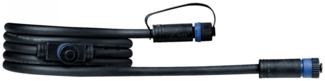 Paulmann Aussenleuchte Plug & Shine Cable IP68 2m 1 in-2 out 2x1,5mm² Schwarz Kunststoff13267