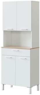 Habitdesign Küche, Holz, 4 Türen, 72 cm (Largo) x 186 cm (Alto) x 40 cm (Fondo)