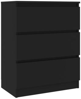 DOTMALL Sideboard Sideboard Schwarz 60x35x76 cm Holzwerkstoff