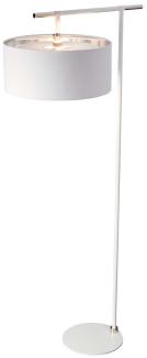 Elstead Lighting Balance 1-Light Stehleuchte 1-flammig Weiss Nickel 162cm E27