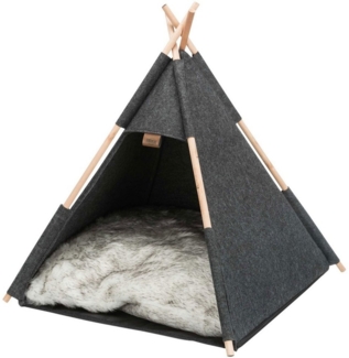 TRIXIE Tierbett Hunde Zelt Tipi, hygienischem Polyester, Hundehöhle