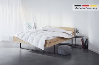 my home Daunenbettdecke Kyam, Bettdecke für Sommer oder Winter, Füllung: 90% Daunen, 10% Federn, Bezug: 100% Baumwolle, Bettdecke 135x200, 155x220 cm und weiteren Größen erhältlich