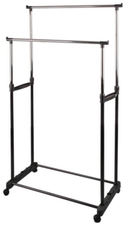 Urban Living Kleiderständer Kleiderständer Garderobenständer Garderobe, mit 4 Rollen, höheverstellbar 95-175 cm