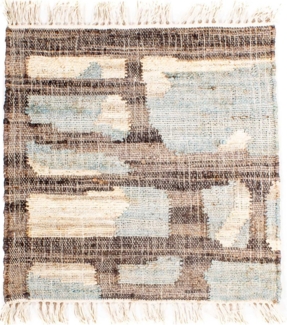 Morgenland Kelim Teppich - Trendy quadratisch - 60x60 cm - mehrfarbig