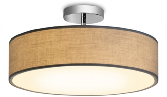Zedelmaier Lampenschirm Deckenlampe Deckenleuchte mit Stoff-Lampenschirm, Wohnzimmerlampe Schlafzimmer Kinderzimmer Flur Lampe