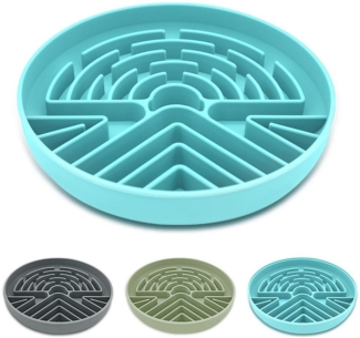 Ledander Napf Antischlingnapf Hunde für Katzen Welpen, Slow Feeder Hund, Anti Schling Napf Hund Silikon gesundes Fressen stoppt Blähungen