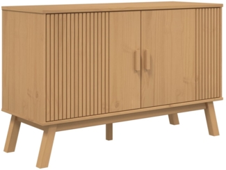 vidaXL Sideboard OLDEN Braun 114x43x73,5 cm Massivholz Kiefer 358609