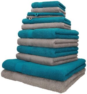 Betz Handtücher Palermo 12er Handtuch-Set, 100% Baumwolle (Set, 12-St), Liegetücher Handtücher Gästetucher Waschhandschuhe Seiftücher