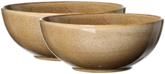 Ritzenhoff & Breker Alicante Servierschale ø 25 cm 2er Set - Braun