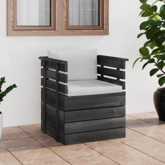 vidaXL Gartensessel mit Kissen Kiefernholz 3061721