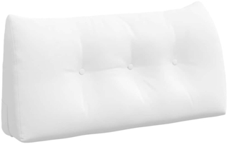 vidaXL Rücken Kissen Weiß 100 x 24 x 50 cm Stoff 42014452