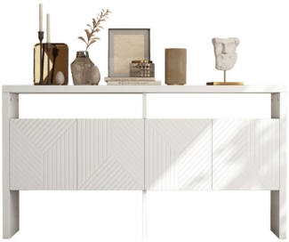 Thanaddo Anrichte Kommode/Sideboard/Flurschrank mit 2 offenen Fächern und 4 Türen