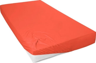 Primera Spannbettlaken Mako-Feinjersey Spannbetttuch, Mako-Jersey, Gummizug: rundum, (1 Stück), Geeignet für Standardmatratzen bis 22 cm, 100% Baumwolle