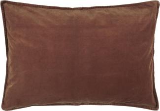 Kissenhülle Kissenbezug Samt Velour Rost Braun 70x50cm Ib Laursen 6229 70