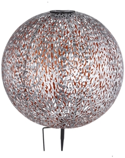 LED Gartenlampe, schwarz, Erdspitz mit Kugel, antik, IP44