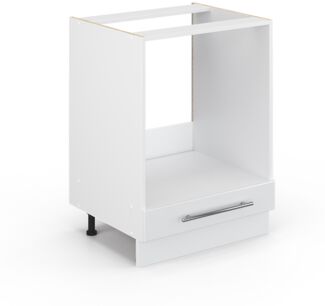 Herdumbauschrank Fame-Line Weiß Hochglanz 60 cm ohne Arbeitsplatte Vicco