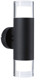 Paulmann 79560 Selection Bathroom LED Wandleuchte Kame 2-flammig 3000K Schwarz IP44