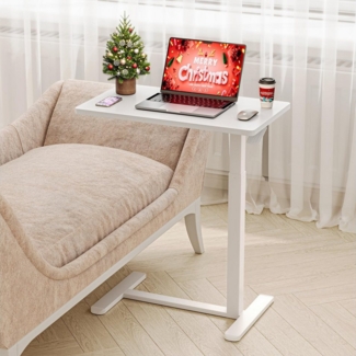 Dripex Stehpult Beistelltisch höhenverstellbar Pflegetisch Computertisch mit Rollen, Breite 40cm