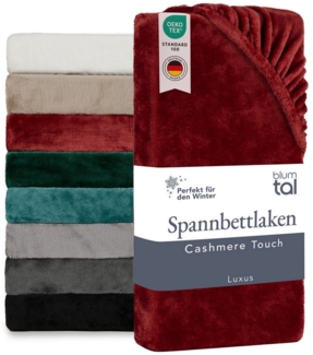 Blumtal Spannbettlaken Spannbettlaken Cashmere Touch - Oeko-TEX zert. Bettlaken, Winter - Plüsch Spannbettlaken aus Mikrofaser