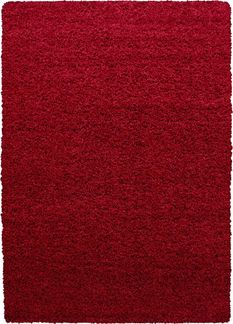 Teppium Teppich Unicolor - Einfarbig, Rechteckig, Höhe: 50 mm, Teppich Einfarbig Shaggy 50 mm Florhöhe Langflor Teppich Wohnzimmer