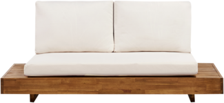 2 Sitzer Sofa MARETTIMO Zertifiziertes Akazienholz Heller Holzfarbton