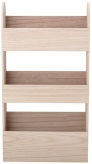Bloomingville Regal Moris Regal Natur, Paulowniaholz schmales Küchenregal Kinderzimmerregal dänisches Design