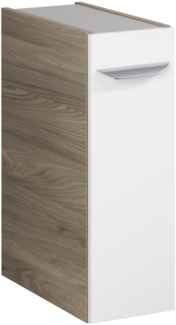 Fackelmann LUXOR Unterschrank 20 cm, Braun hell/Weiß, links