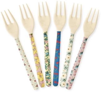 rice Kuchengabel Rice Melamin Kuchengabel - Show Your True Colors Print - 6er-SET