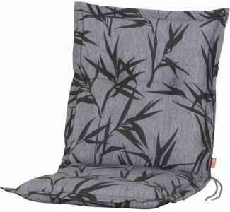 SIENA GARDEN XORA Sesselauflage 100 cm Dessin Bambus grau, 50% Baumwolle/50% Polyester