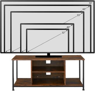 tectake Lowboard TV-Regal (TV-Regal, Montagematerial, Montageanleitung), Industrial Style