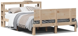 vidaXL Bettgestell mit Kopfteil ohne Matratze 150x200 cm 3306088