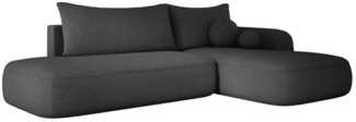 Luxusbetten24 Schlafsofa Designer Sofa Babu Bouclé, mit Stauraum und Schlaffunktion