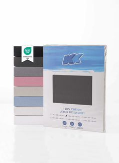 Jersey Spannbettlaken Baumwolle 140x200+30 cm, diverse Farben Anthrazit